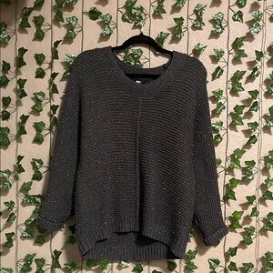 Mossimo Supply Co Gray Crew Neck Sweater Chunky Knit